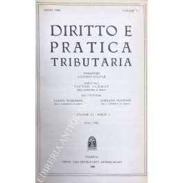 Diritto e Pratica Tributaria. Diretta da Victor Uckmar. Vol. LI …