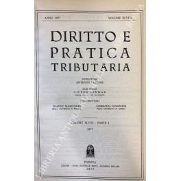 Diritto e Pratica Tributaria. Diretta da Victor Uckmar. Vol. XLVIII …
