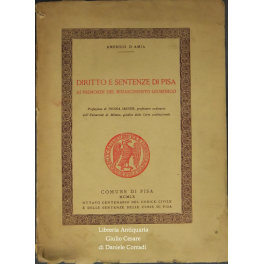 Diritto e sentenze di Pisa ai primordi del Rinascimento giuridico. …