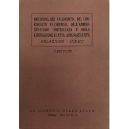 Disciplina del fallimento, del concordato preventivo, dell'amministrazione controllata e della …