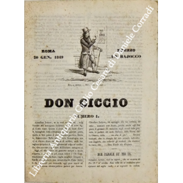 Don Ciccio. Numero 1. Roma 20 Gen. 1849