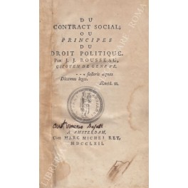 Du contract social; ou principes du droit politique. Par J.J. …