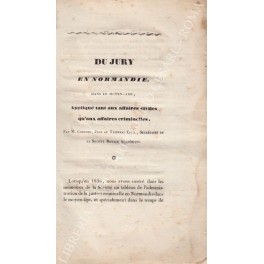 Du jury en Normandie, dans le Moyen-Age, Applique tant aux …