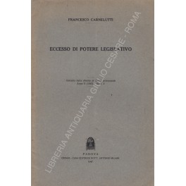 Eccesso di potere legislativo