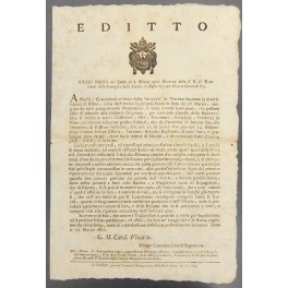 Editto. Divieto agli osti di tenere aperte le attivita commerciali …