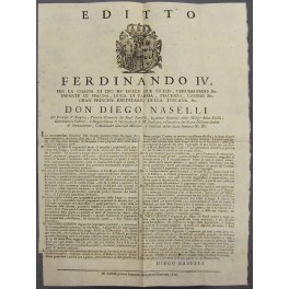 Editto Ferdinando IV. Chiarimenti e direttive sui pagamenti e gli …