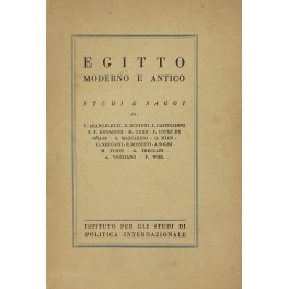 Egitto moderno e antico. Studi e saggi di: V. Arangio-Ruiz; …