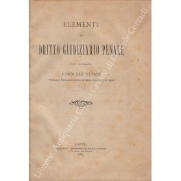 Elementi di diritto giudiziario penale