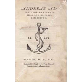 Emblematum libellus, nuper in lucem editus. UNITO A: Prima Ciceronis …
