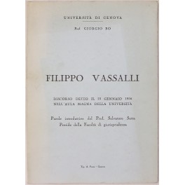 Filippo Vassalli. Discorso detto il 23 gennaio 1956 nell'Aula Magna …