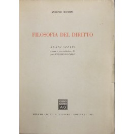 Filosofia del diritto. Brani scelti a cura e con prefazione …