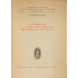 Fondamento e valore dell'esimente prevista dall'art. 598 c.p.