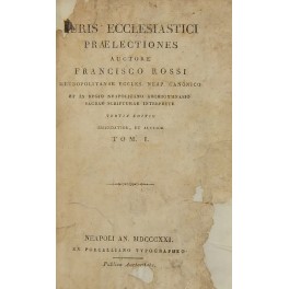 Francisci Rossi. Juris ecclesiastici praelectiones