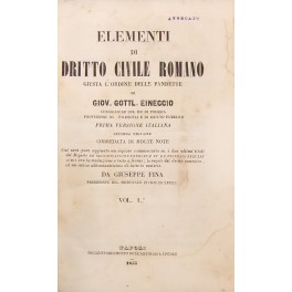 Elementi di dritto civile romano giusta l'ordine delle pandette. Vol. …