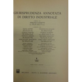 Giurisprudenza annotata di diritto industriale. Diretta da Adriano Vanzetti. Anno …