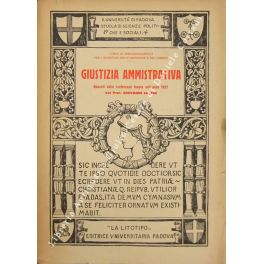 Giustizia amministrativa. Appunti dalle conferenze tenute nell'anno 1927 dal Prof. …