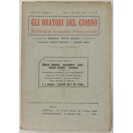 Gli oratori del giorno. Rassegna mensile d'eloquenza. Anno II, Numero …