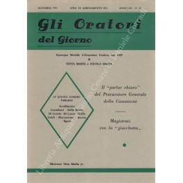 Gli oratori del giorno. Rassegna mensile d'eloquenza. Anno LXI - …