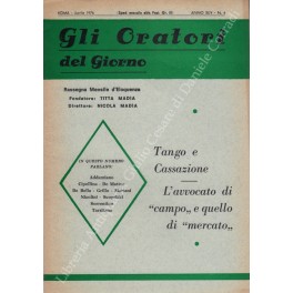 Gli oratori del giorno. Rassegna mensile d'eloquenza. Anno XLIV - …