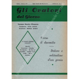 Gli oratori del giorno. Rassegna mensile d'eloquenza. Anno XLV - …