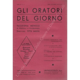Gli oratori del giorno. Rassegna mensile d'eloquenza. Anno XV - …