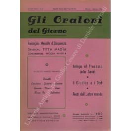 Gli oratori del giorno. Rassegna mensile d'eloquenza. Anno XXXIV - …
