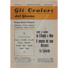Gli oratori del giorno. Rassegna mensile d'eloquenza. Anno XXXV - …