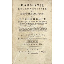 Harmonie hydro-vegetale et meteorologique ou recherches sur les moyens de …