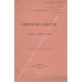 I contratti in favore o a carico dei terzi secondo …