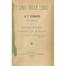 I Libri delle Leggi. Fatti volgari da Stefano Martini con …