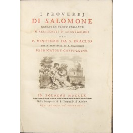 I proverbj di Salomone recati in verso italiano e arricchiti …