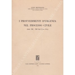I provvedimenti d'urgenza nel processo civile. (Artt. 700-702 Cod. Proc. …
