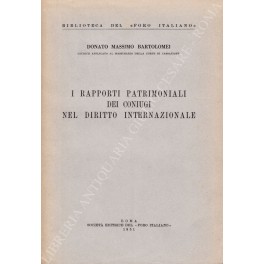 I rapporti patrimoniali dei coniugi nel diritto internazionale