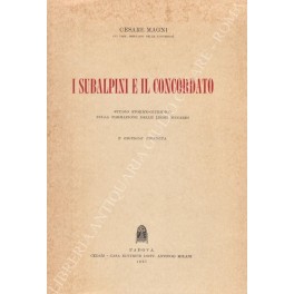 I subalpini e il concordato. Studio storico-giuridico sulla formazione delle …