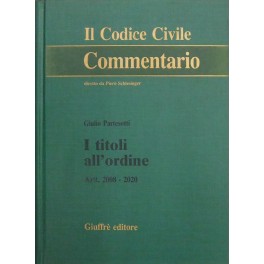 I titoli all'ordine. Artt. 2008-2020