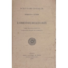 Il commento del Boccaccio a Dante. Limiti della sua autenticità …