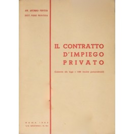 Il contratto d'impiego privato. (Commento alla legge e 1000 massime …