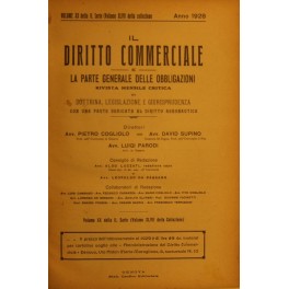 Il Diritto Commerciale e la parte generale delle obbligazioni. Diretta …