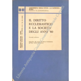 Il diritto ecclesiastico e la società degli anni '80. Appendice …