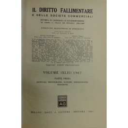 Il Diritto Fallimentare e delle societa commerciali. Rivista di dottrina …