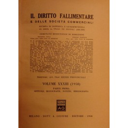 Il Diritto Fallimentare e delle societa commerciali. Rivista di dottrina …