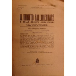 Il Diritto Fallimentare e delle società commerciali. Rivista di dottrina …