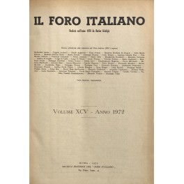 Il Foro Italiano. Fondato nell'anno 1876 da Enrico Scialoja. Anno …