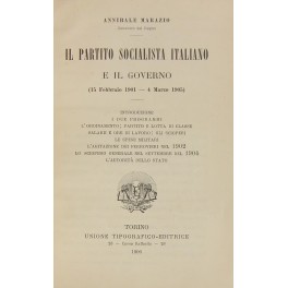Il partito socialista italiano e il governo. (15 Febbraio 1901 …