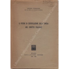 Il potere di certificazione della chiesa nel diritto italiano