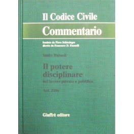 Il potere disciplinare nel lavoro privato e pubblico. Art. 2106