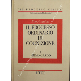Il processo ordinario di cognizione. Vol. I - Primo grado. …