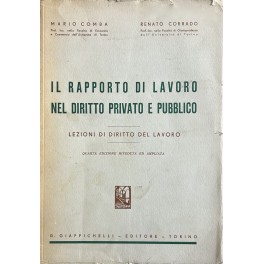 Il rapporto di lavoro nel diritto privato e pubblico. Lezioni …