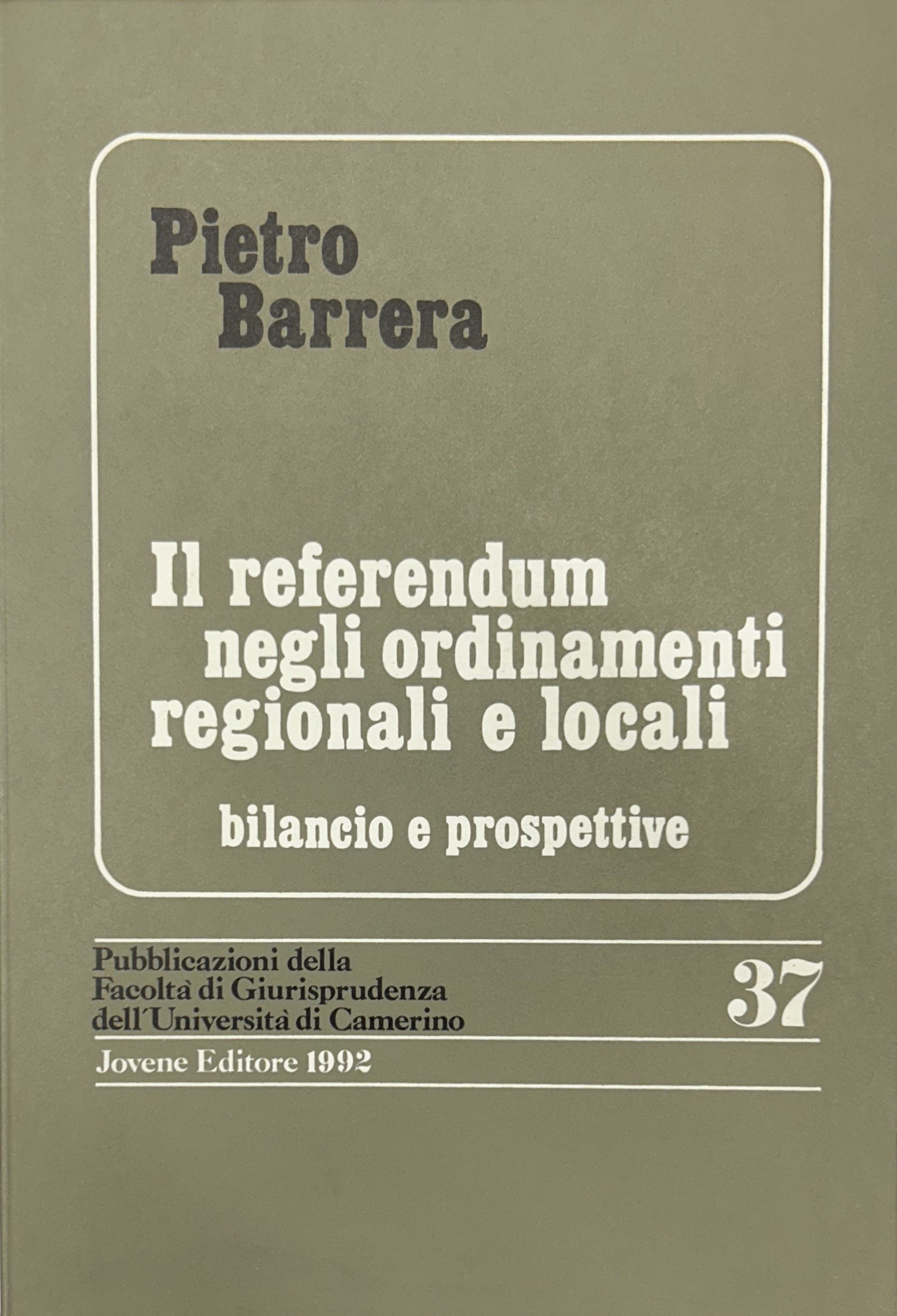 Il referendum negli ordinamenti regionali e locali. Bilancio e prospettive