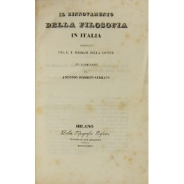 Il rinnovamento della filosofia in Italia proposto dal C. T. …